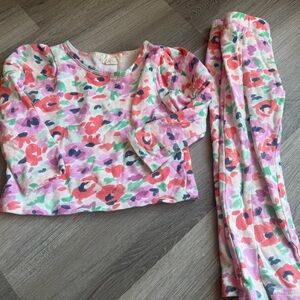 Floral Kids Pajamas Set